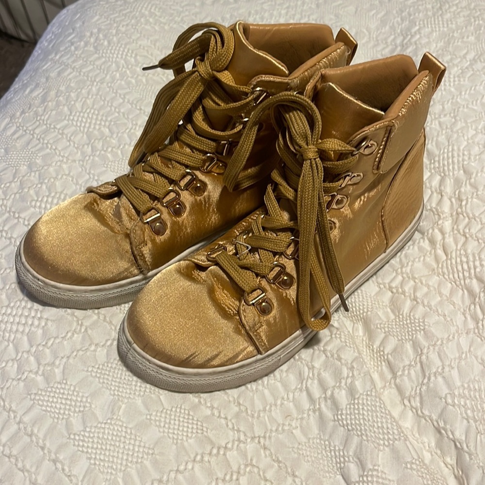 gold high-tops